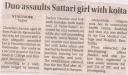 Duo assaults Sattari girl with koita.JPG - 