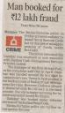 Man booked for Rs 12 lakh fraud.JPG - 