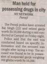 Man held for posessing drugs in city.JPG - 