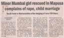 Minor Mumbai girl rescued in Mapusa complains of rape, child marriage.JPG - 