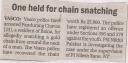 One held for chain snatching.JPG - 