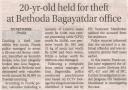 20 yr old held for theft at Bethoda Bagayatdar office.JPG - 