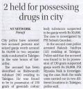 2 held for possessing drugs in city.JPG - 