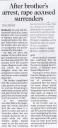 After brother&#039;s arrest, rape accused surrenders.JPG - 