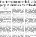 Four including minor held with ganja in Khandola- Marcel raids.jpg - 