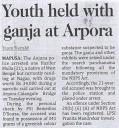 Youth held with ganja at Arpora.JPG - 