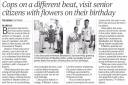 Cops on a different beat, visit senior citizens with flowers on their birthday.jpg - 
