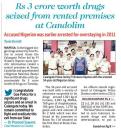 Rs 3 crore worth drugs seized from rented premises at Candolim.jpg - 