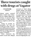 Three tourists caught with drugs at Vagator.jpg - 
