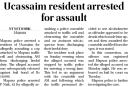 ucassaium resident arrested for assault.jpg - 