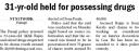 31 yr old held for possessing drugs.jpg - 