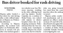 Bus driver booked for rash driving.jpg - 