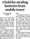 3 held for stealing batteries from mobile tower.jpg - 
