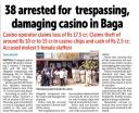 38 arrested for trespassing damaging casino in Baga.jpg - 