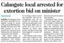 Calangute local arrested for extortion bid on minister.jpg - 
