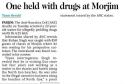 One held with drugs at Morjim.jpg - 