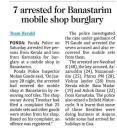 7 arrested for Banastarim mobile shop burglary.jpg - 