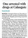 One arrested with drugs at Calangute.jpg - 