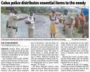 Colva police distributes essential items to the needy.JPG - 