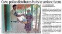 Colva police distributes fruits to senior citizens.JPG - 