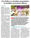 Goa Police re-circulates precautions to frontline personnel, officers.jpg - 