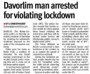 Davorlim man arrested for violating lockdown.JPG - 