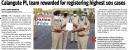 Calangute PI team rewarded for registering highest 101 cases.JPG - 