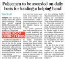 Policemen to be awarded on daily basis for leanding a helping hand.jpg - 