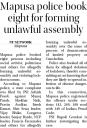Mapusa Police book eight for forming unlawful assembly.jpg - 