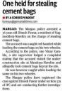 One held for stealing cement bags.JPG - 