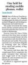 One held for stealing mobile phones, wallet.jpg - 