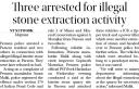 Three arrested for illegal stone extraction activity.jpg - 