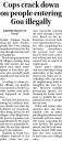 Cops crack down on people entering Goa illegally.jpg - 