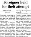 Foreigner held for theft attempt.jpg - 