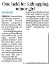 One held for kidnapping minor girl.jpg - 