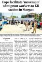 Cops facilitate movement of migrant workers to KR station in Margao.jpg - 