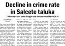 Decline in crime rate in Salcete taluka.jpg - 