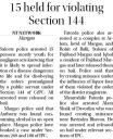 15 held for violating section 144.jpg - 