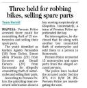 Three held for robbing bikes, selling spare parts.jpg - 