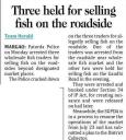 Three held for selling fish on the roadside.jpg - 
