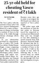 25 year old held for cheating Vasco resident of Rs 4 lakh.jpg - 
