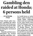 Gambling den raided at Honda 6 persons held.jpg - 
