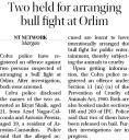 Two held for arranging bull fight at Orlim.jpg - 